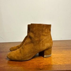 Brown Suede Ankle Boots
